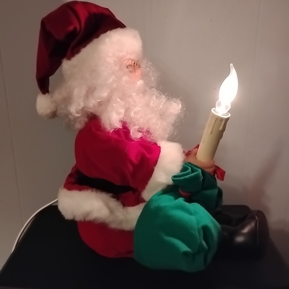 24-in Motionette animated lighted vintage Santa - Picture 3 of 7